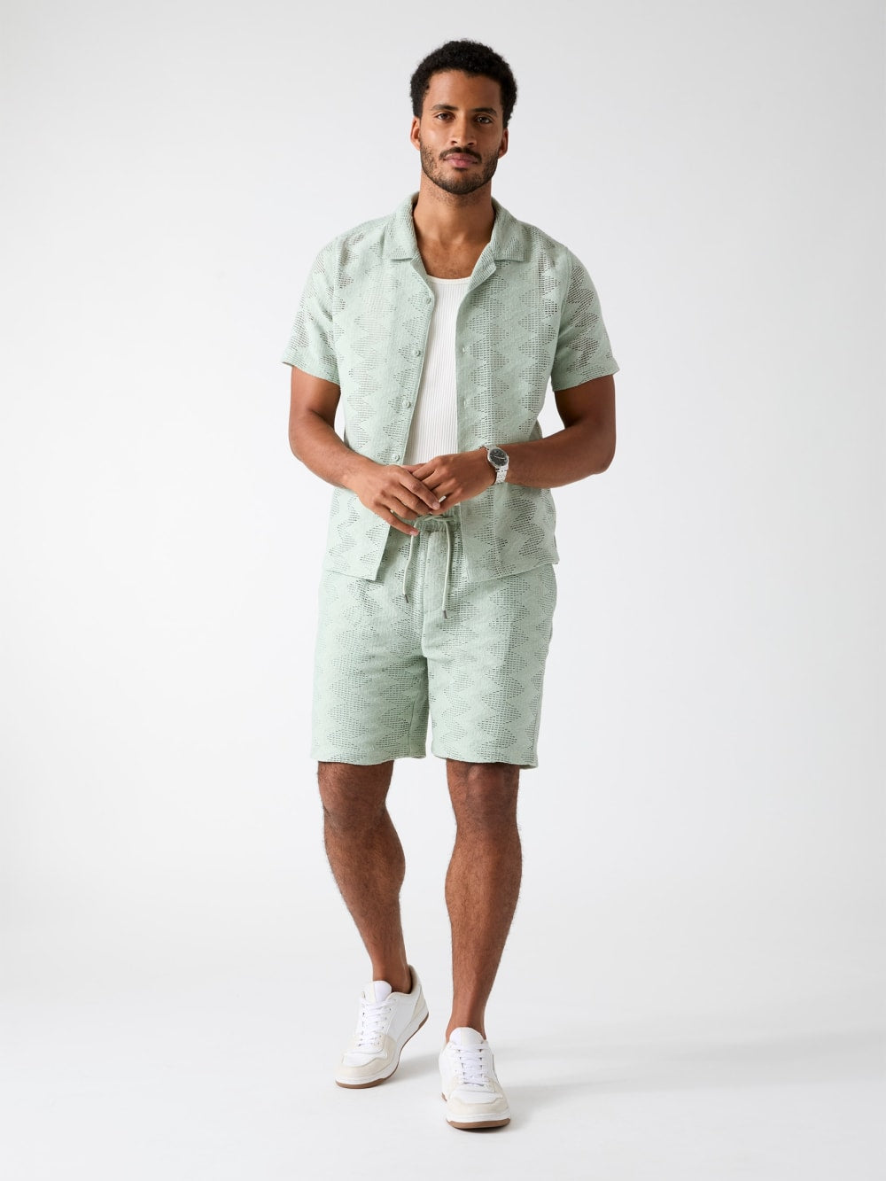 Rib-knit shorts - Guess