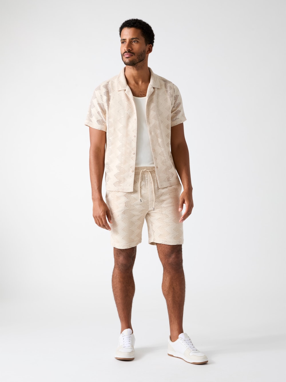 Rib-knit shorts - Guess