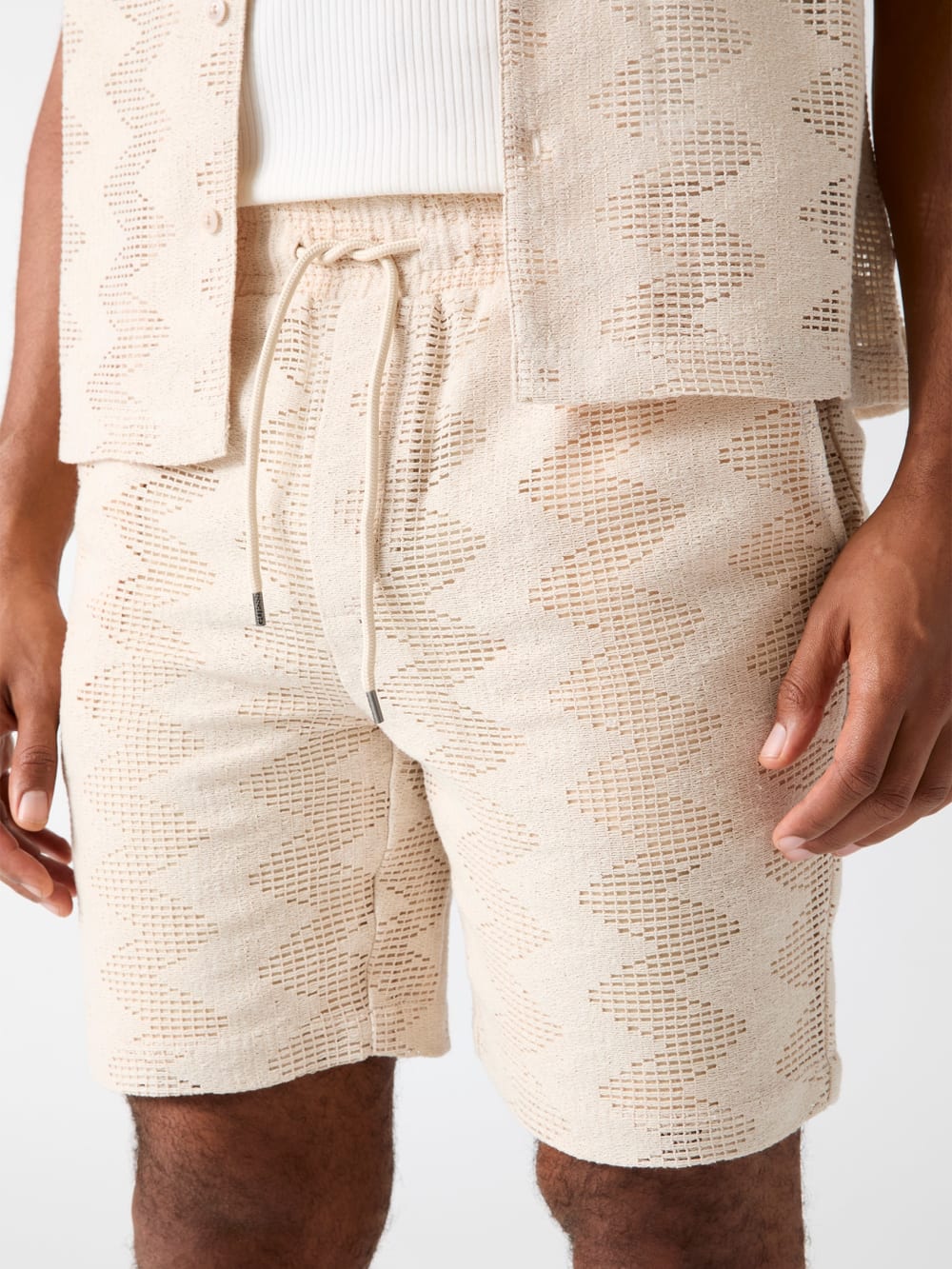 Rib-knit shorts - Guess