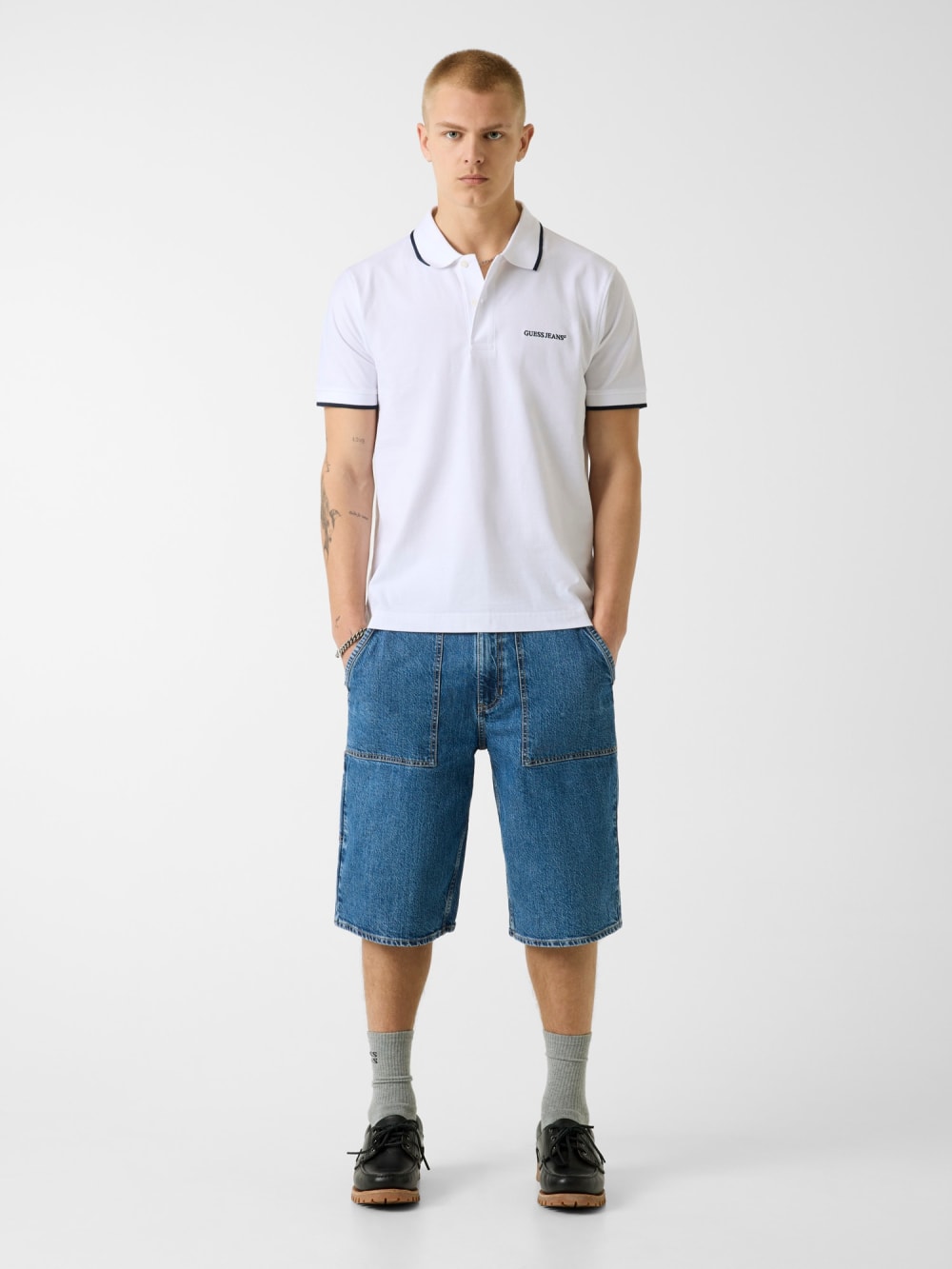Embroidered Logo Polo - Guess