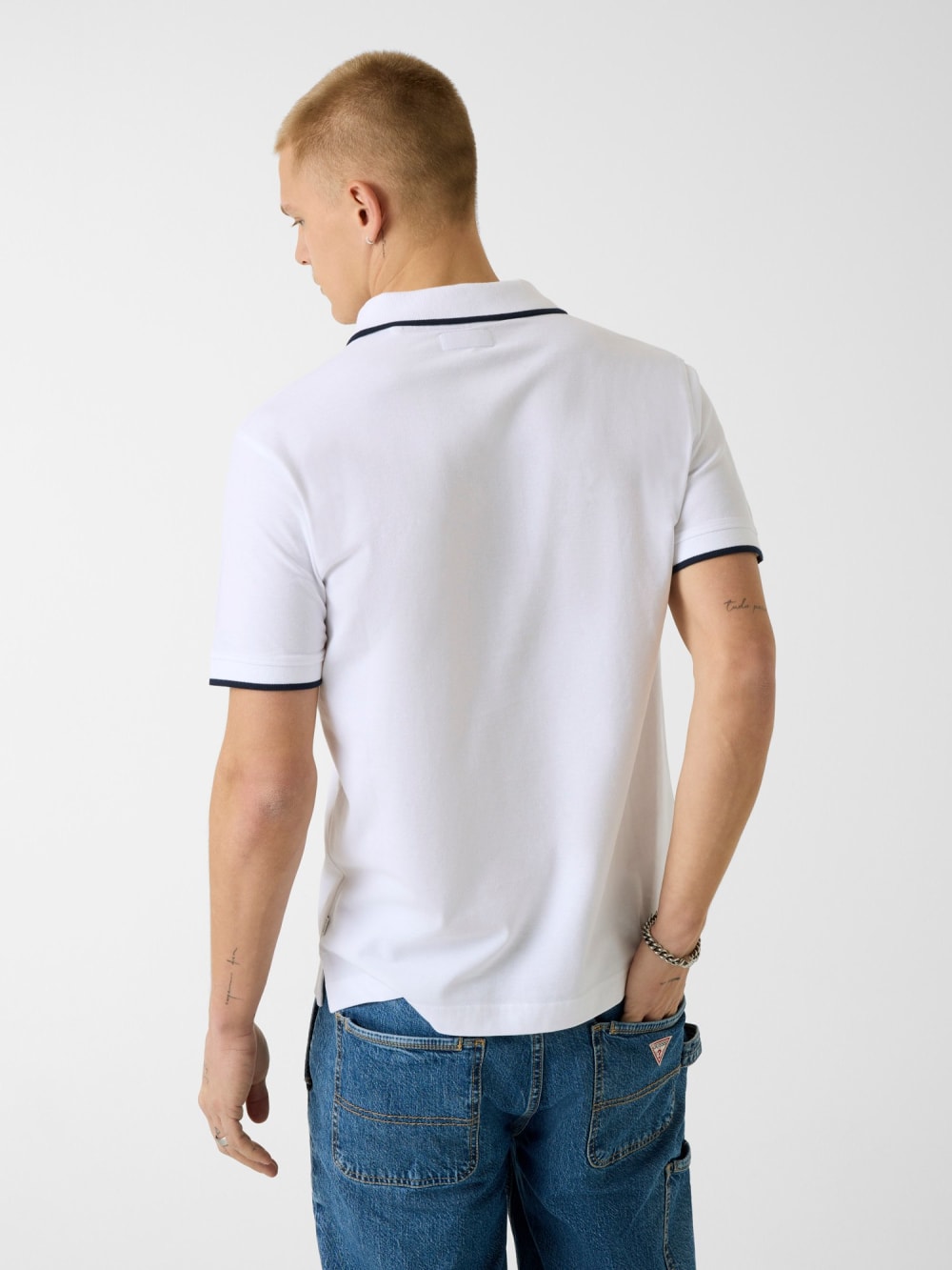 Embroidered Logo Polo - Guess