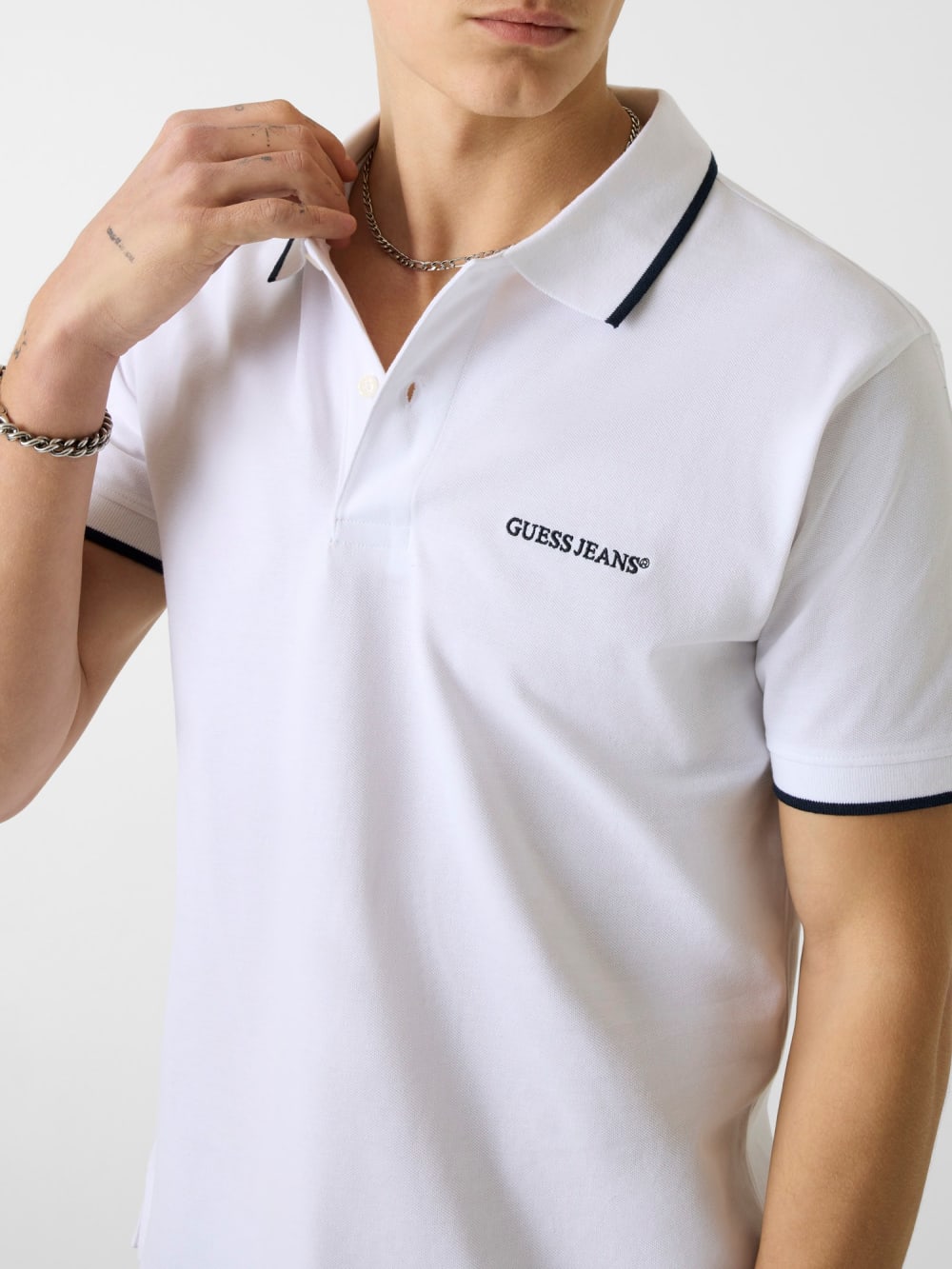 Embroidered Logo Polo - Guess