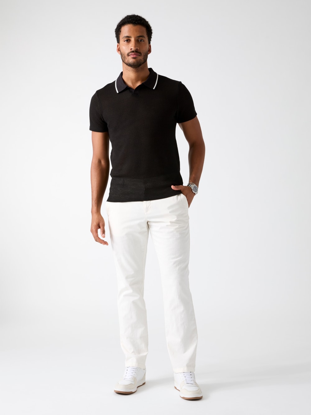 Buttonless polo shirt - Guess