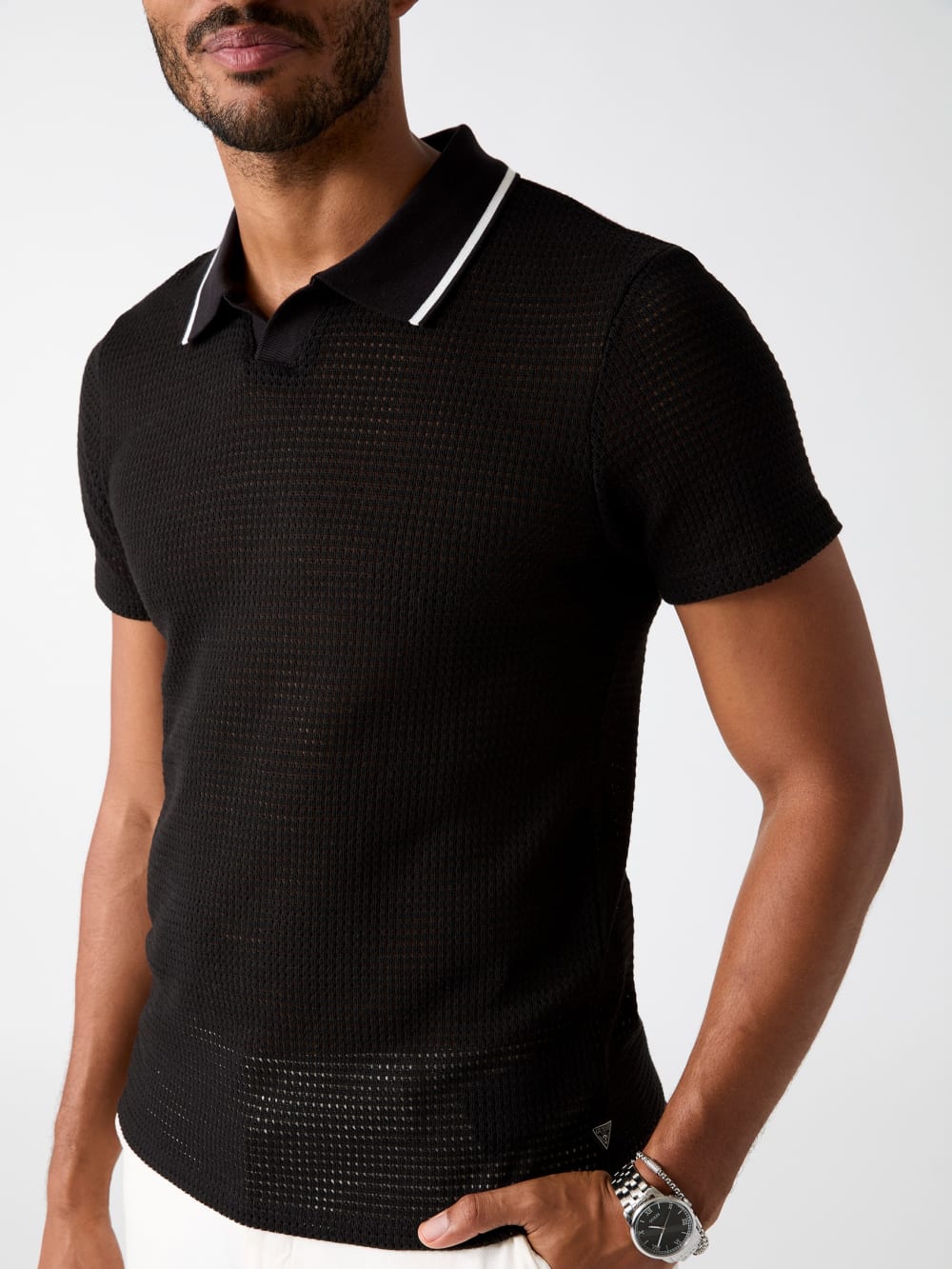 Buttonless polo shirt - Guess