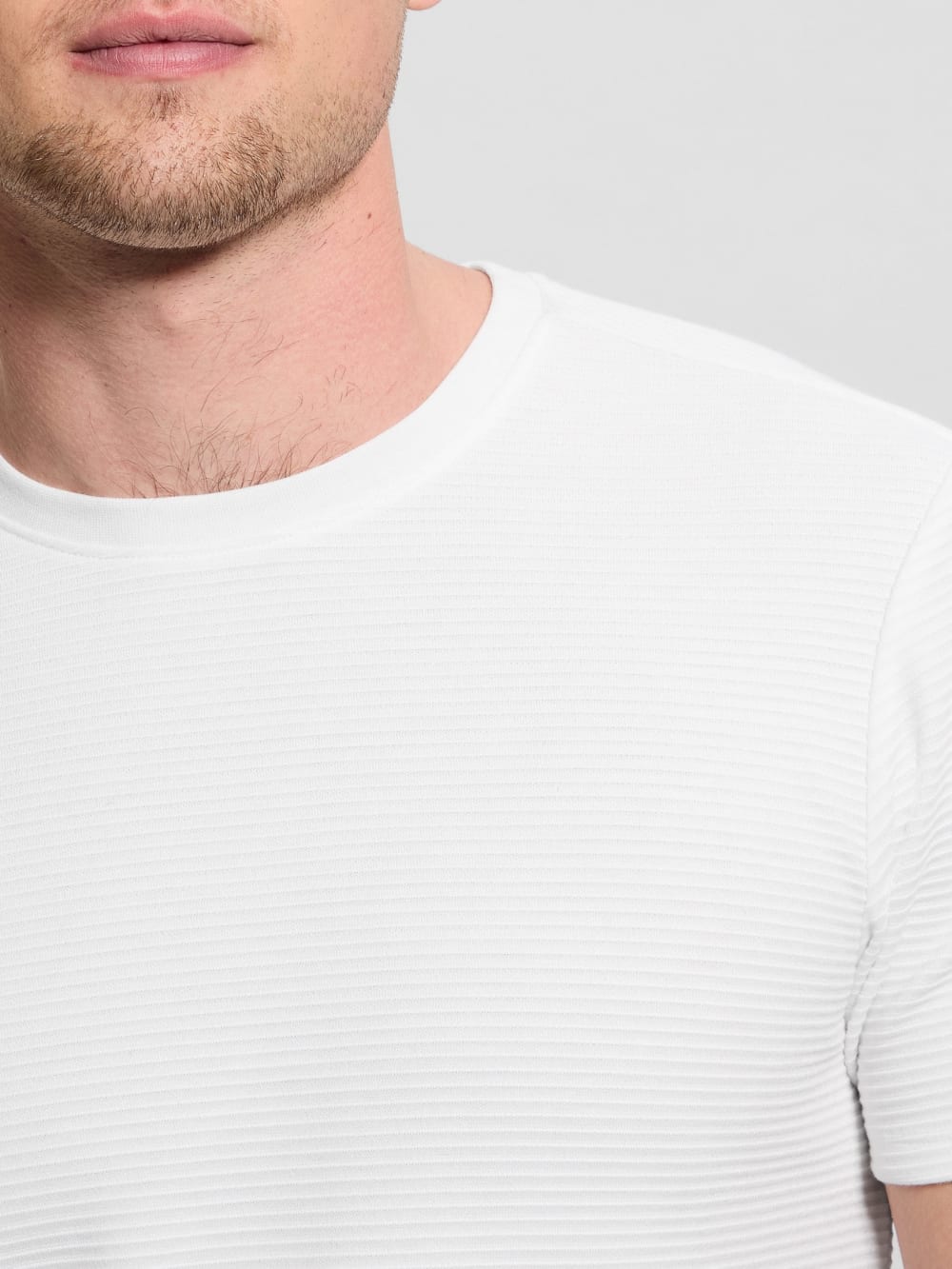 Textured Stripe Tee - Guess