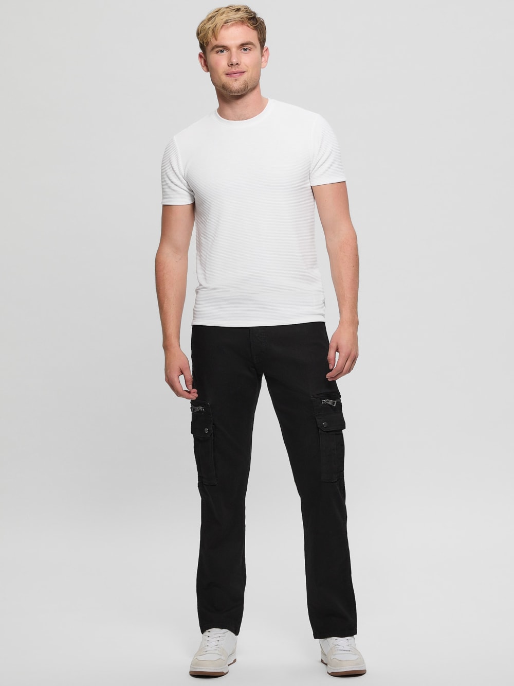 Textured Stripe Tee - Guess