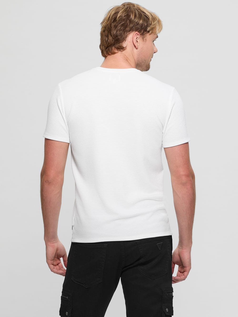 Textured Stripe Tee - Guess