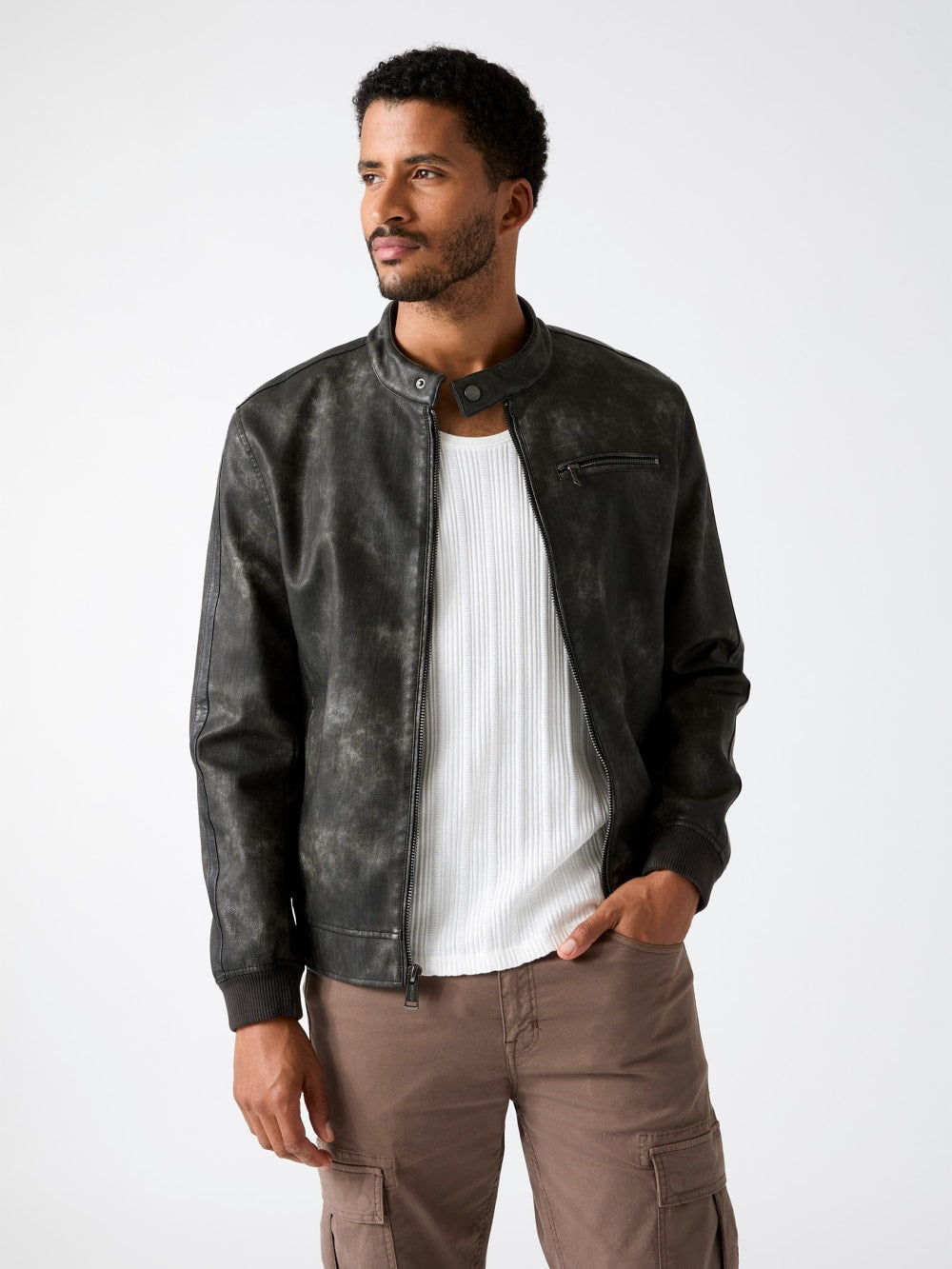 Faux-leather jacket - Guess
