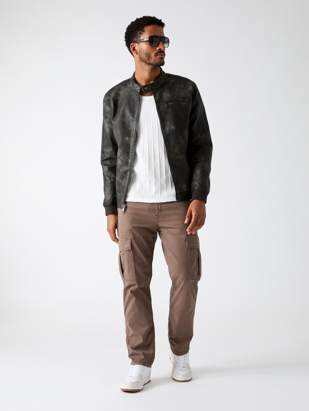 Faux-leather jacket - Guess