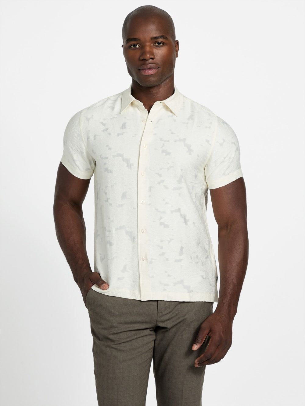 Alden Clip Jacquard Shirt - Guess
