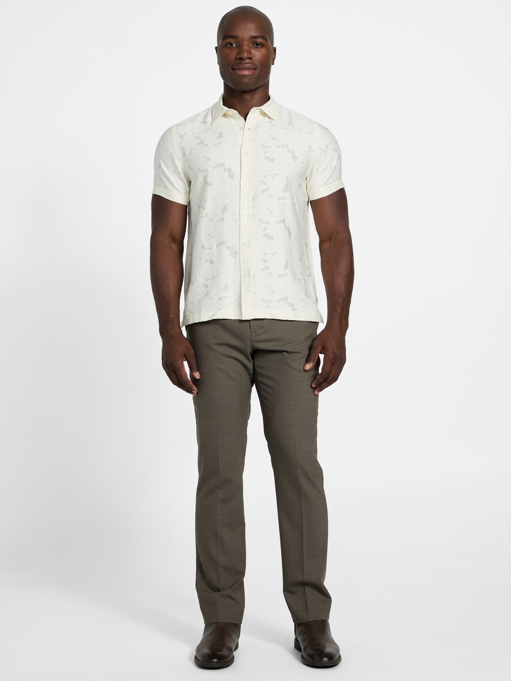 Alden Clip Jacquard Shirt - Guess