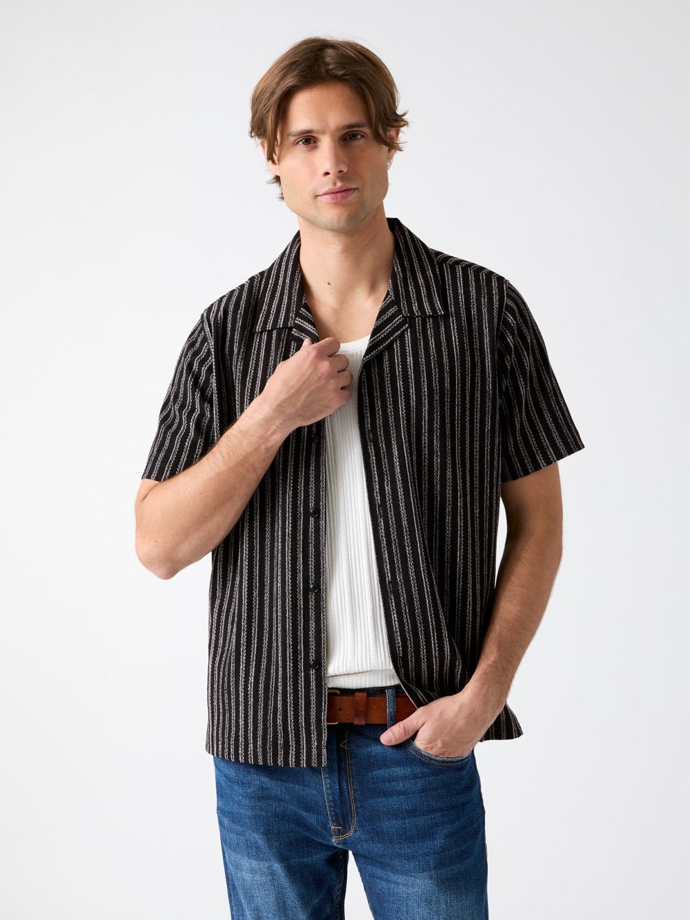 Striped Knit Shirt - Guess