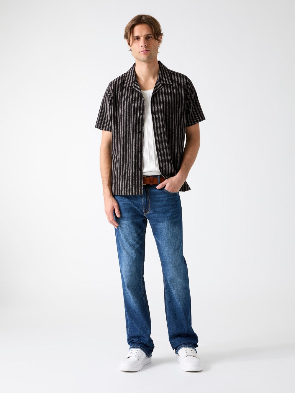 Striped Knit Shirt - Guess