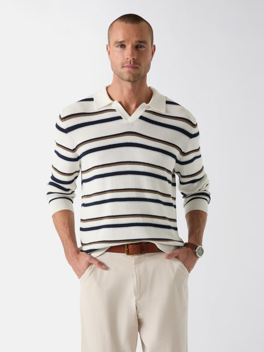 Striped viscose-blend sweater - Guess