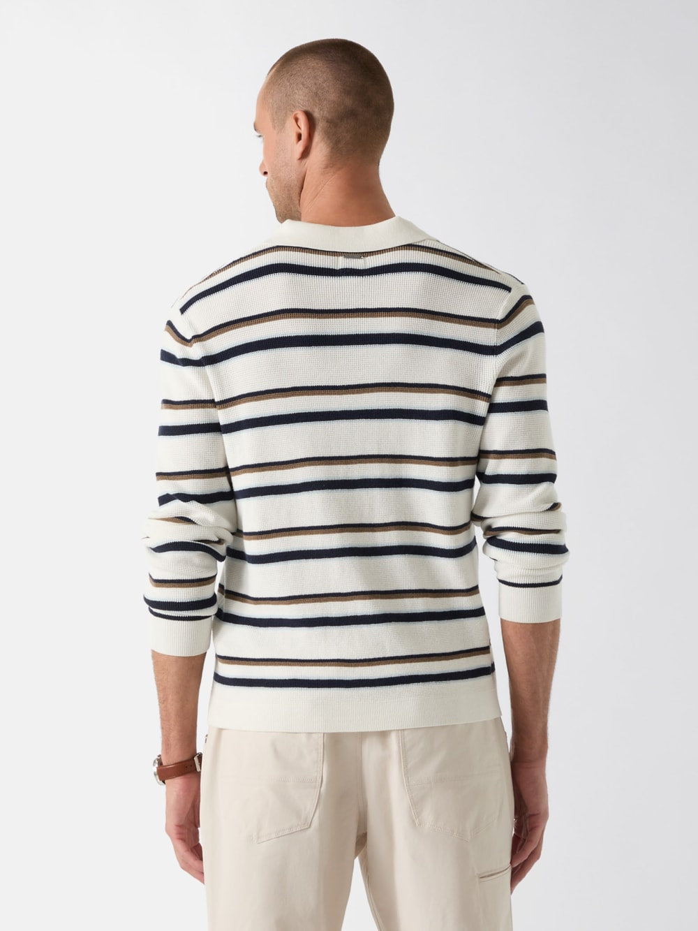 Striped viscose-blend sweater - Guess