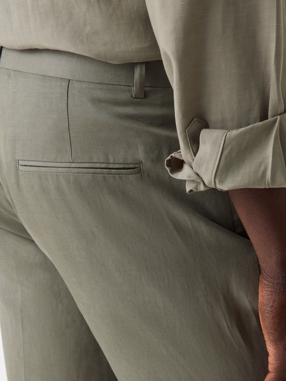 Linen-blend slim pants - Guess