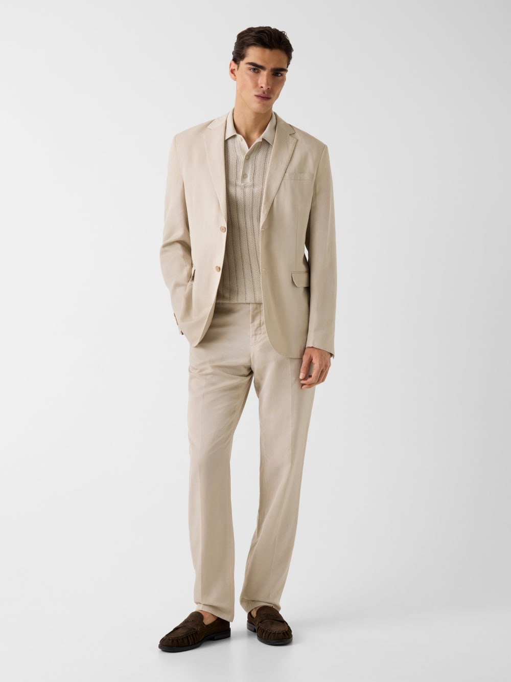 Linen-blend slim pants - Guess