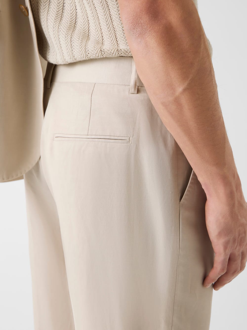 Linen-blend slim pants - Guess
