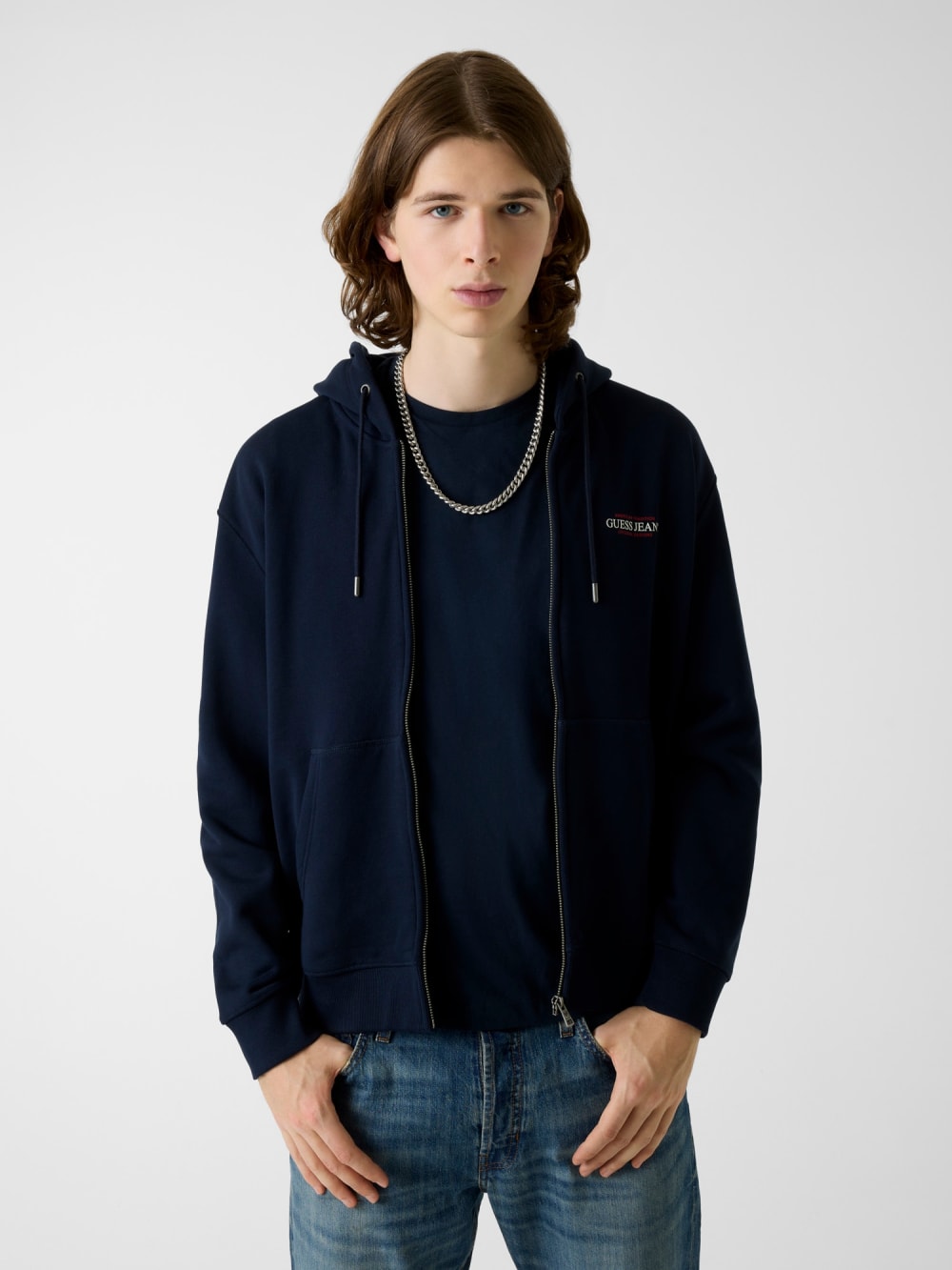 American Tradition Logo Zip Hoodie - Guess