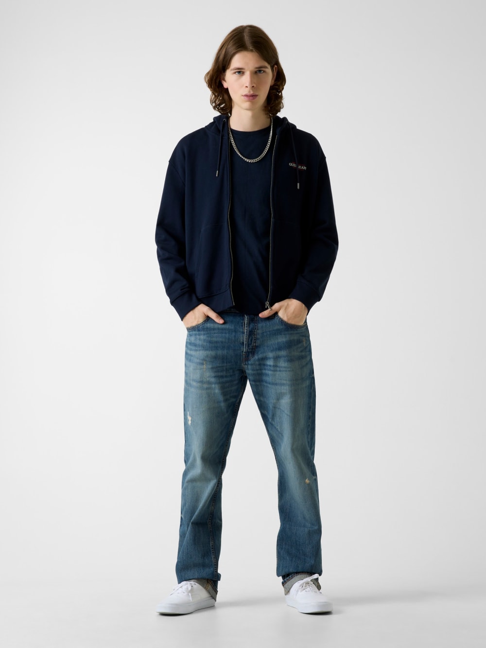 American Tradition Logo Zip Hoodie - Guess