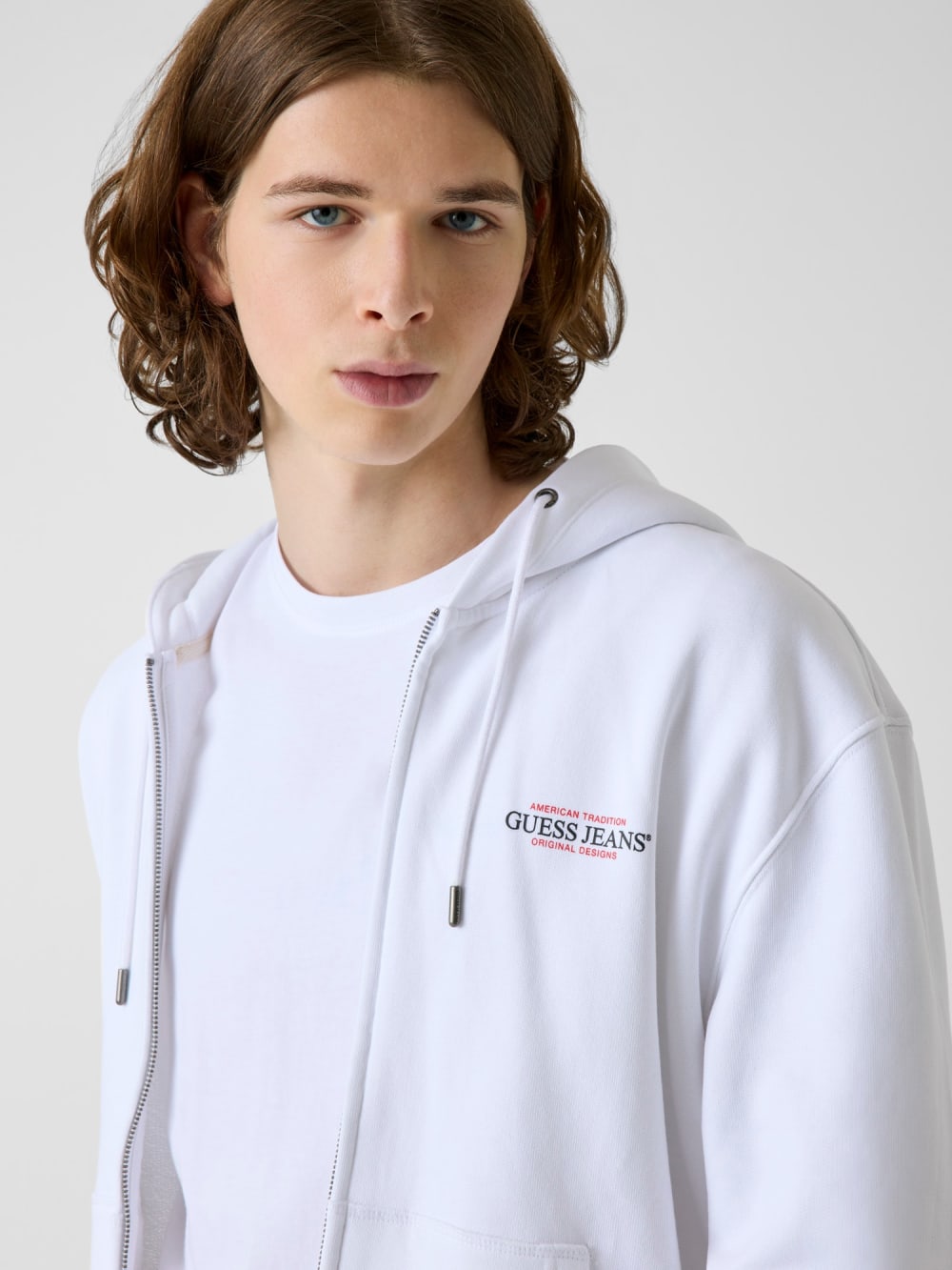 American Tradition Logo Zip Hoodie - Guess