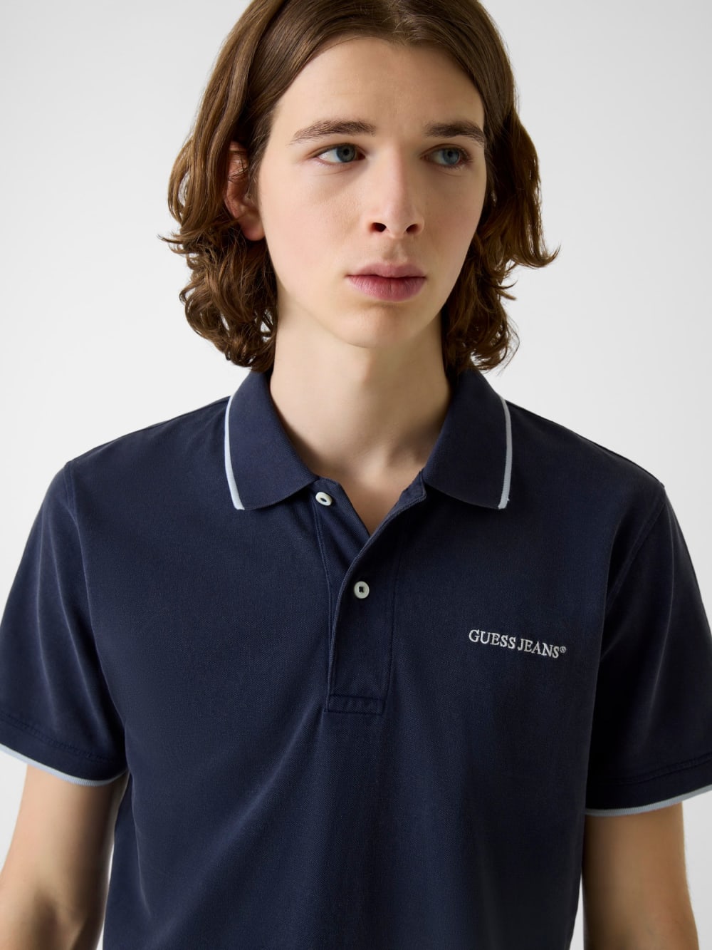 Embroidered Logo Polo - Guess