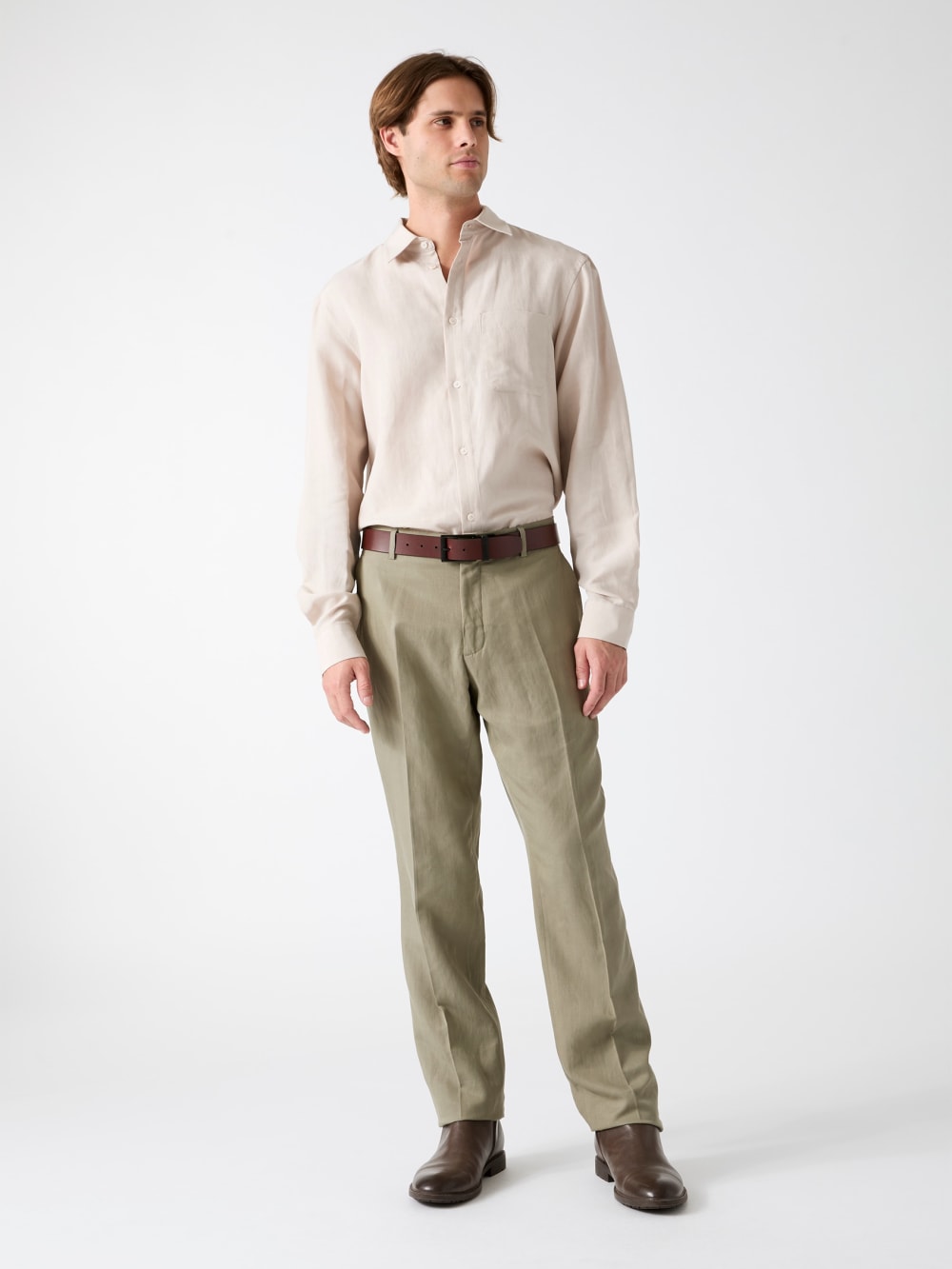 Linen-blend shirt - Guess