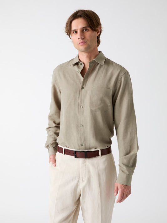 Linen-blend shirt - Guess