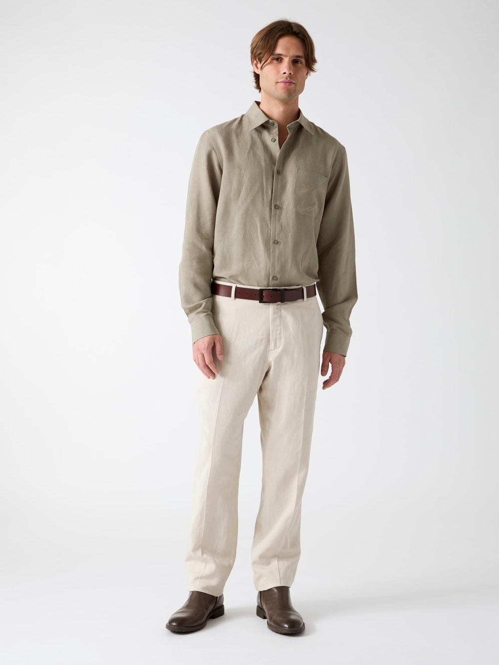Linen-blend shirt - Guess