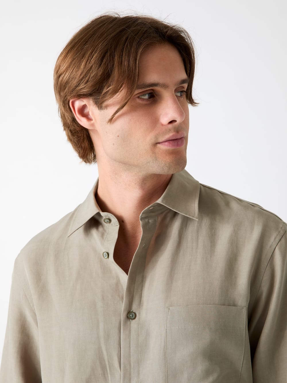 Linen-blend shirt - Guess