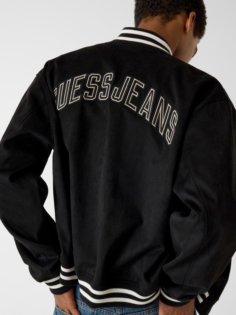Faux suede bomber jacket - Guess