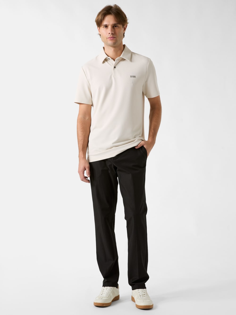 Embroidered logo polo - Guess