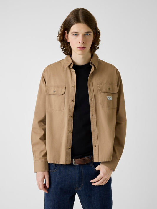 Boxy Crop Pocket Shirt - Guess