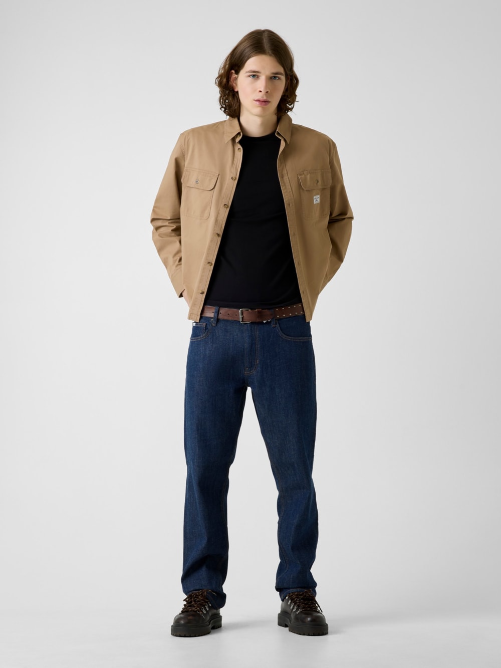 Boxy Crop Pocket Shirt - Guess