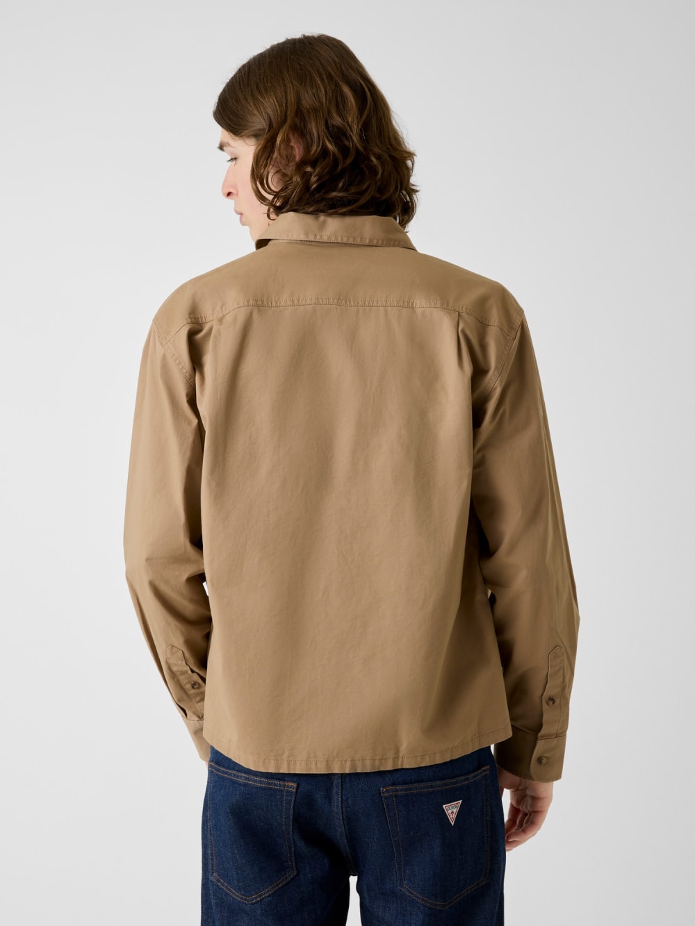 Boxy Crop Pocket Shirt - Guess
