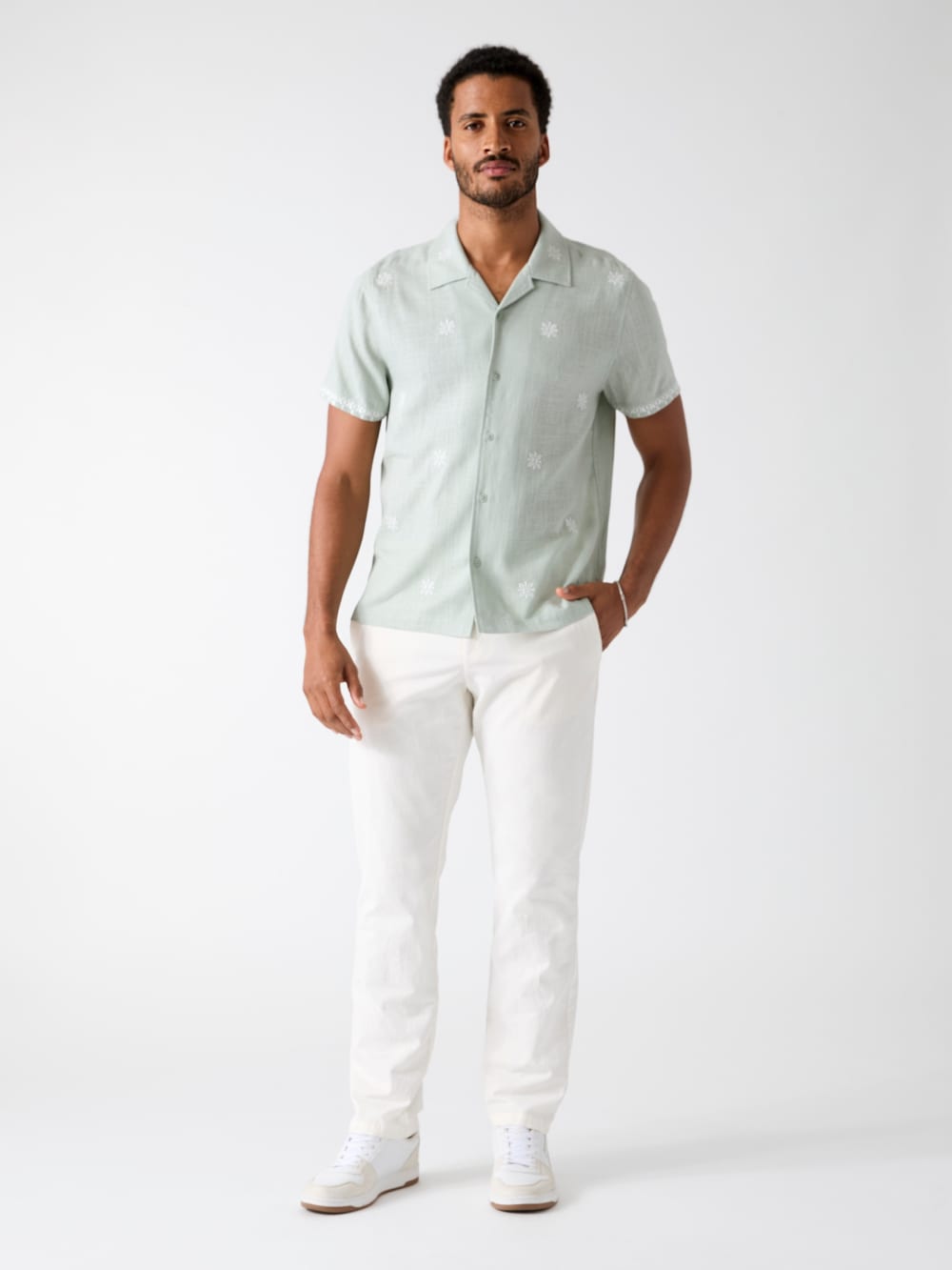 Embroidered Camp Shirt - Guess