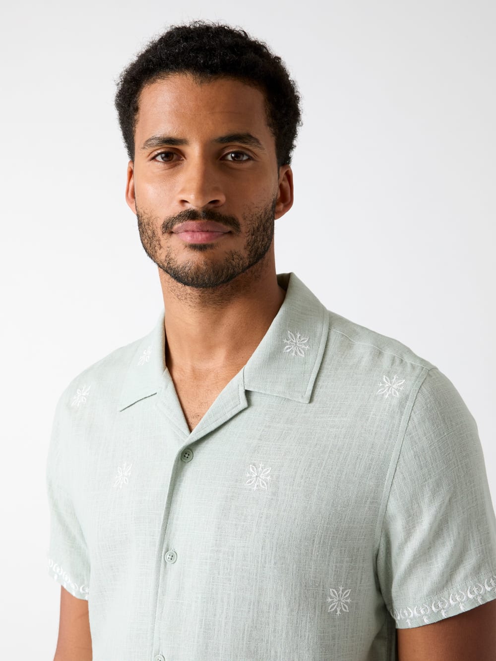 Embroidered Camp Shirt - Guess