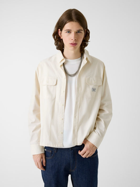 Boxy Crop Pocket Shirt - Guess