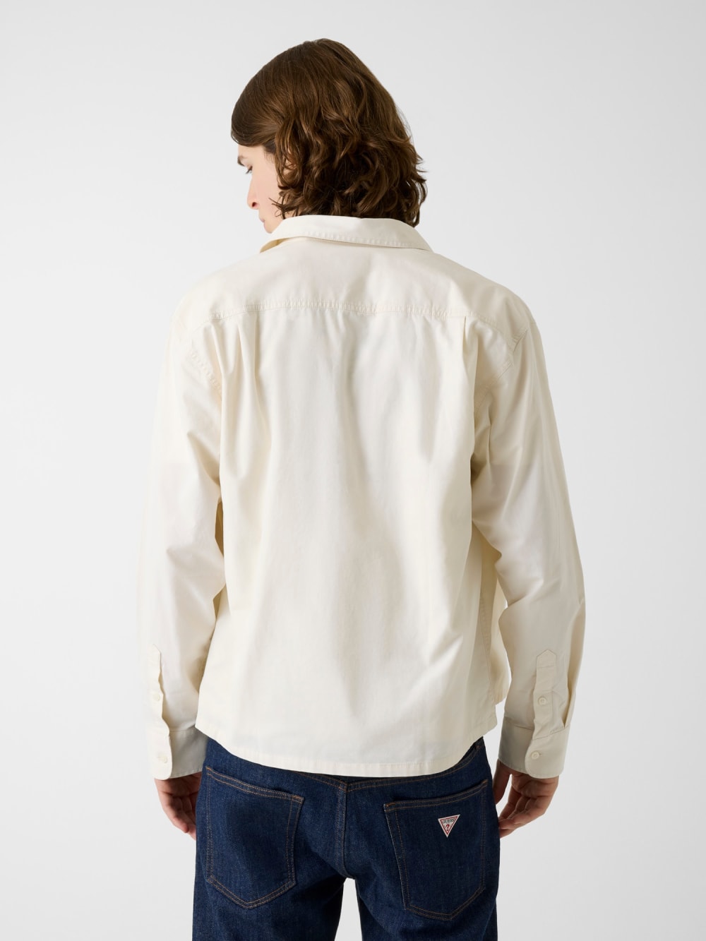 Boxy Crop Pocket Shirt - Guess