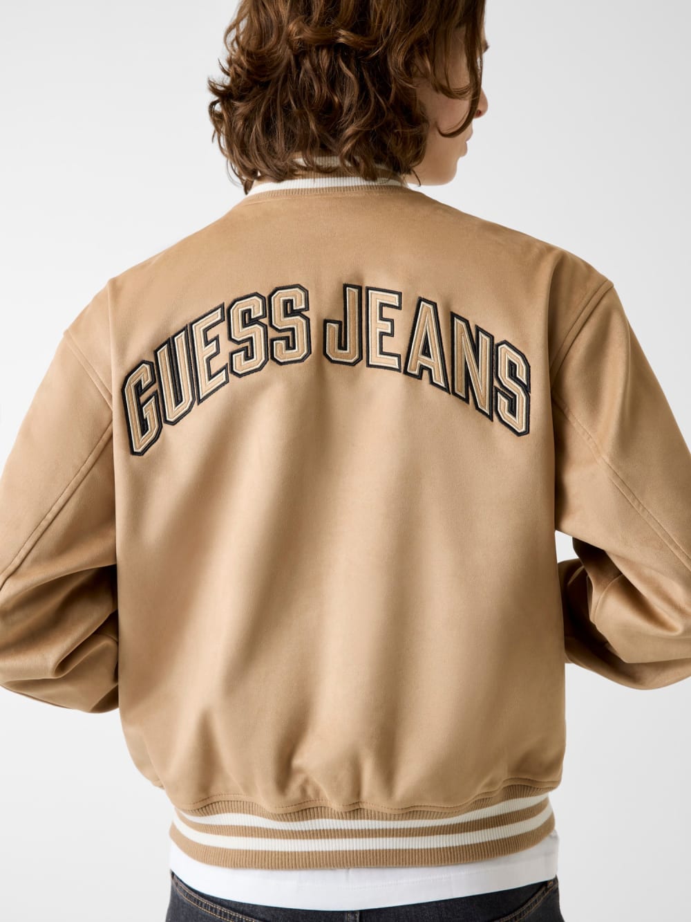Faux suede bomber jacket - Guess