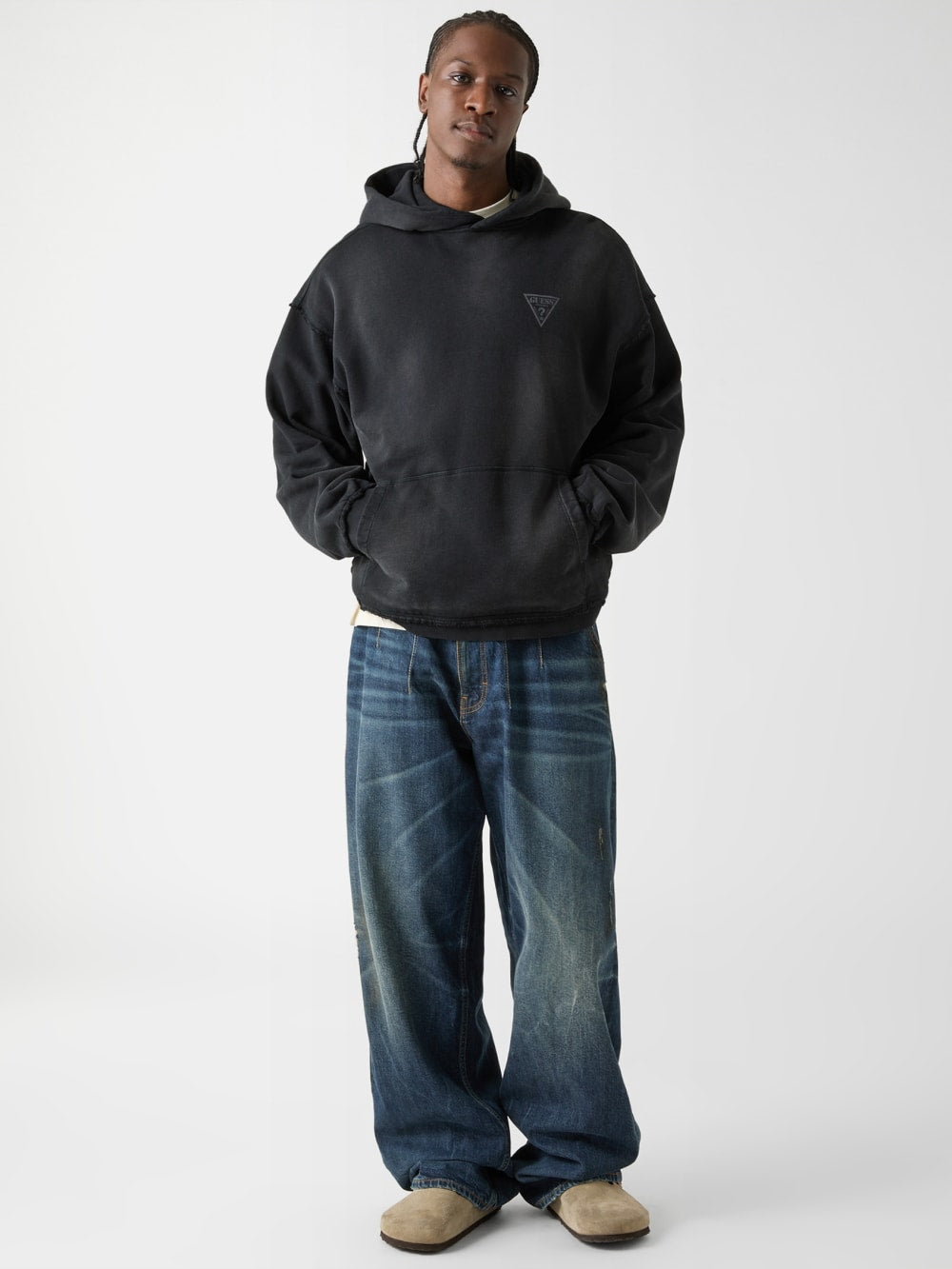 GUESS Originals Eco Triangle Logo Hoodie - Guess