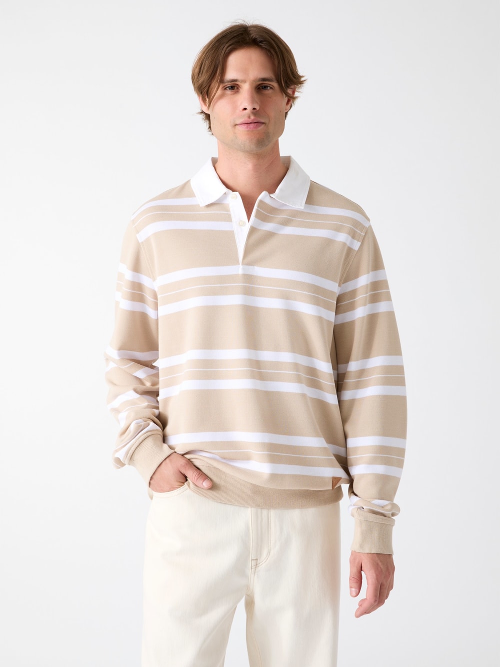 Striped polo sweater - Guess