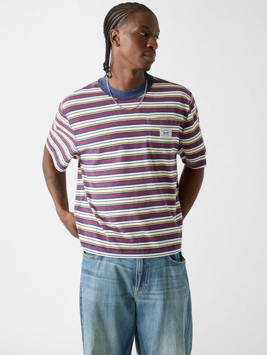 GUESS Originals Eco Striped Boxy Pocket Tee - Guess