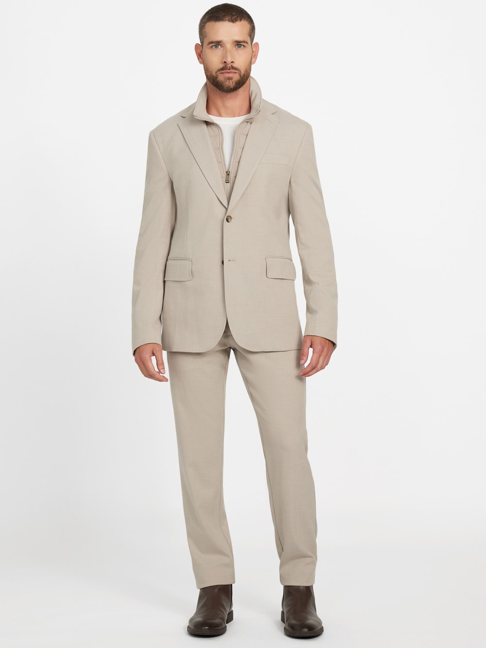 Utility Wool-Blend Blazer - Guess