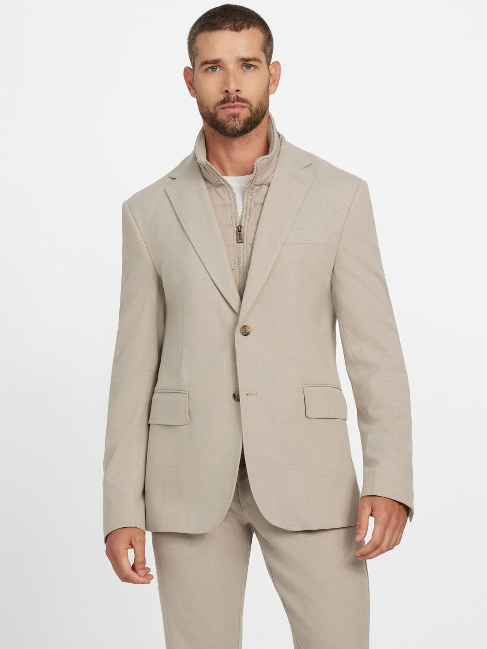 Utility Wool-Blend Blazer - Guess