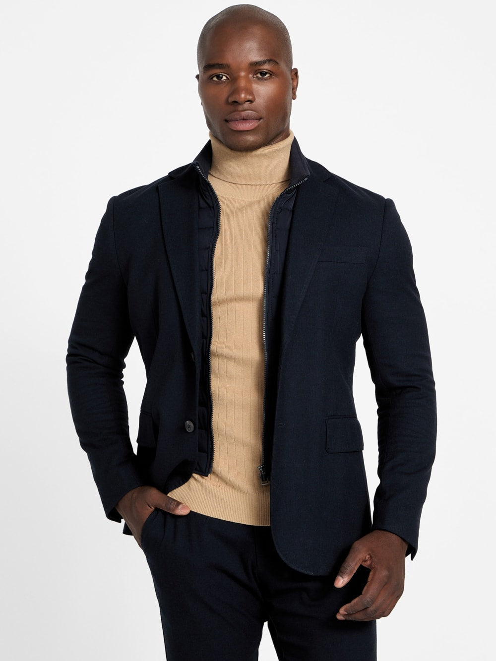 Utility Wool-Blend Blazer - Guess
