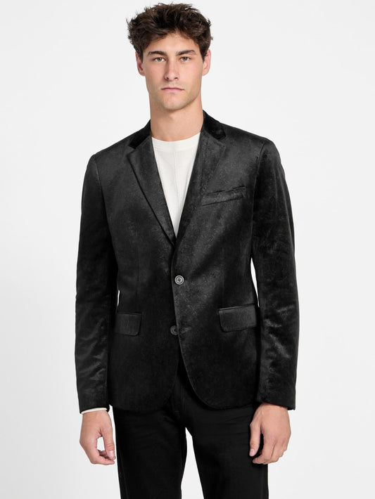 Eco Fulham Embossed Velvet Blazer - Guess