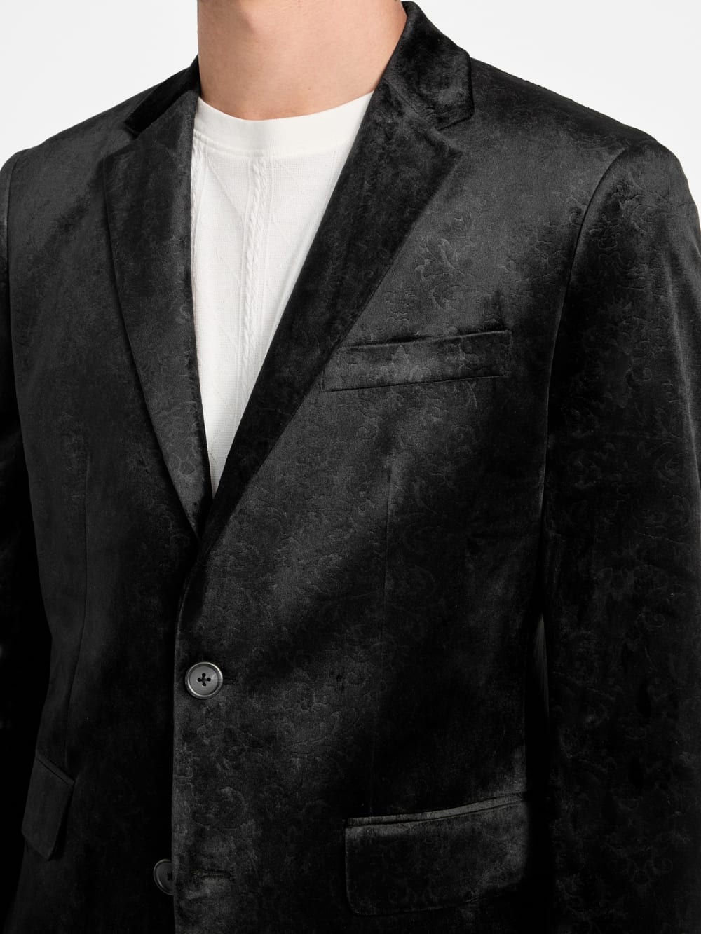Eco Fulham Embossed Velvet Blazer - Guess