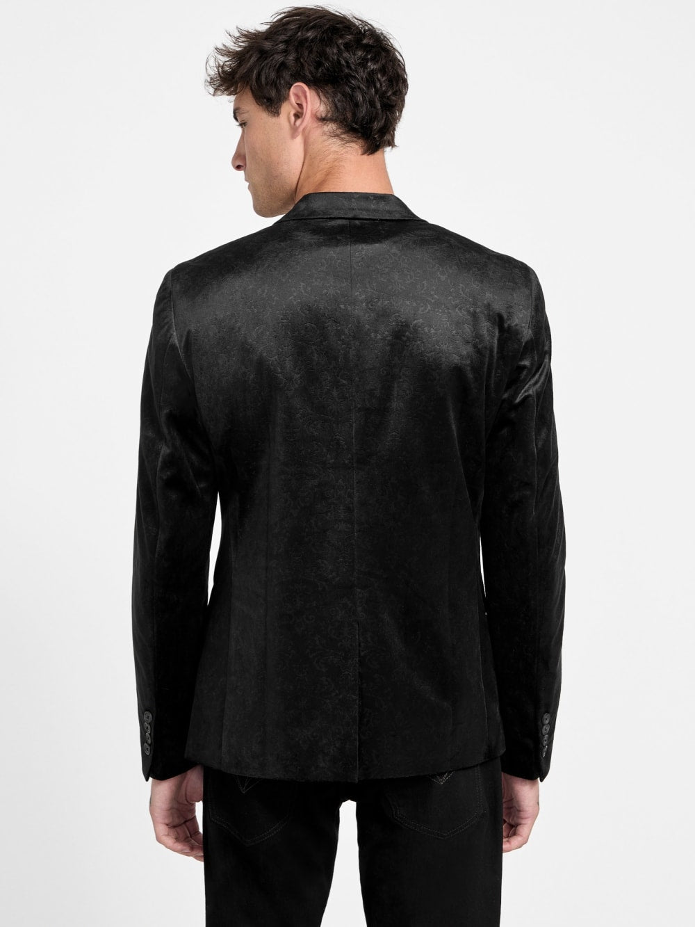 Eco Fulham Embossed Velvet Blazer - Guess