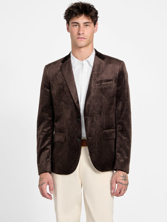 Eco Fulham Embossed Velvet Blazer - Guess